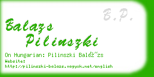 balazs pilinszki business card